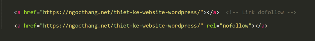 Liên kế Nofollow, Dofollow