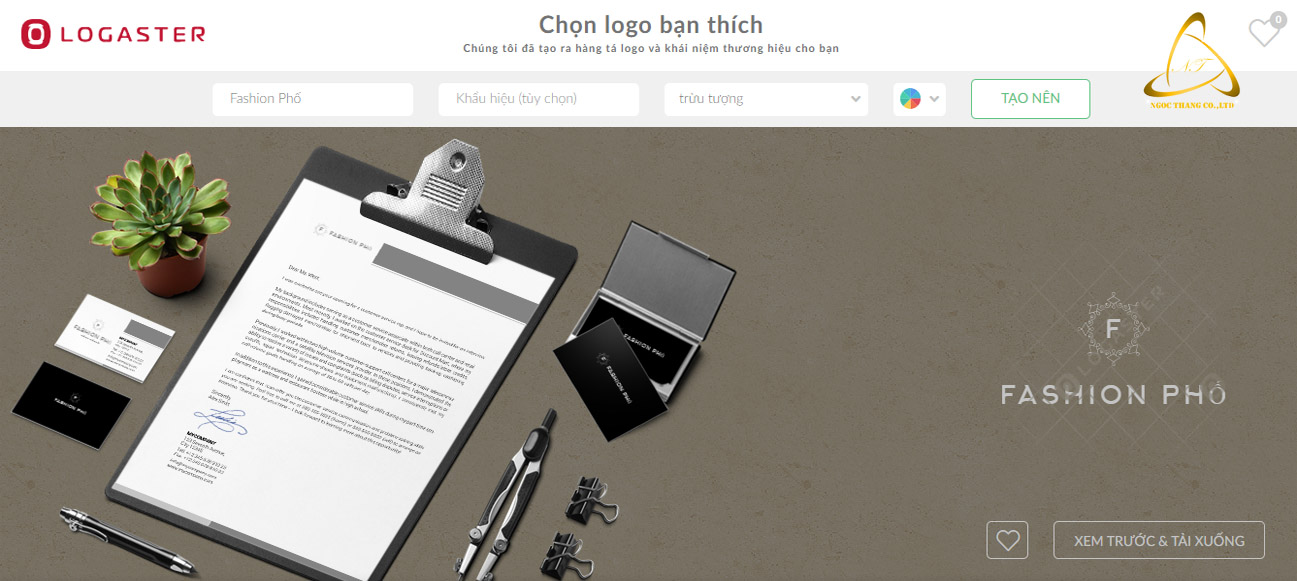 Website thiết kế logo online chuyên nghiệp