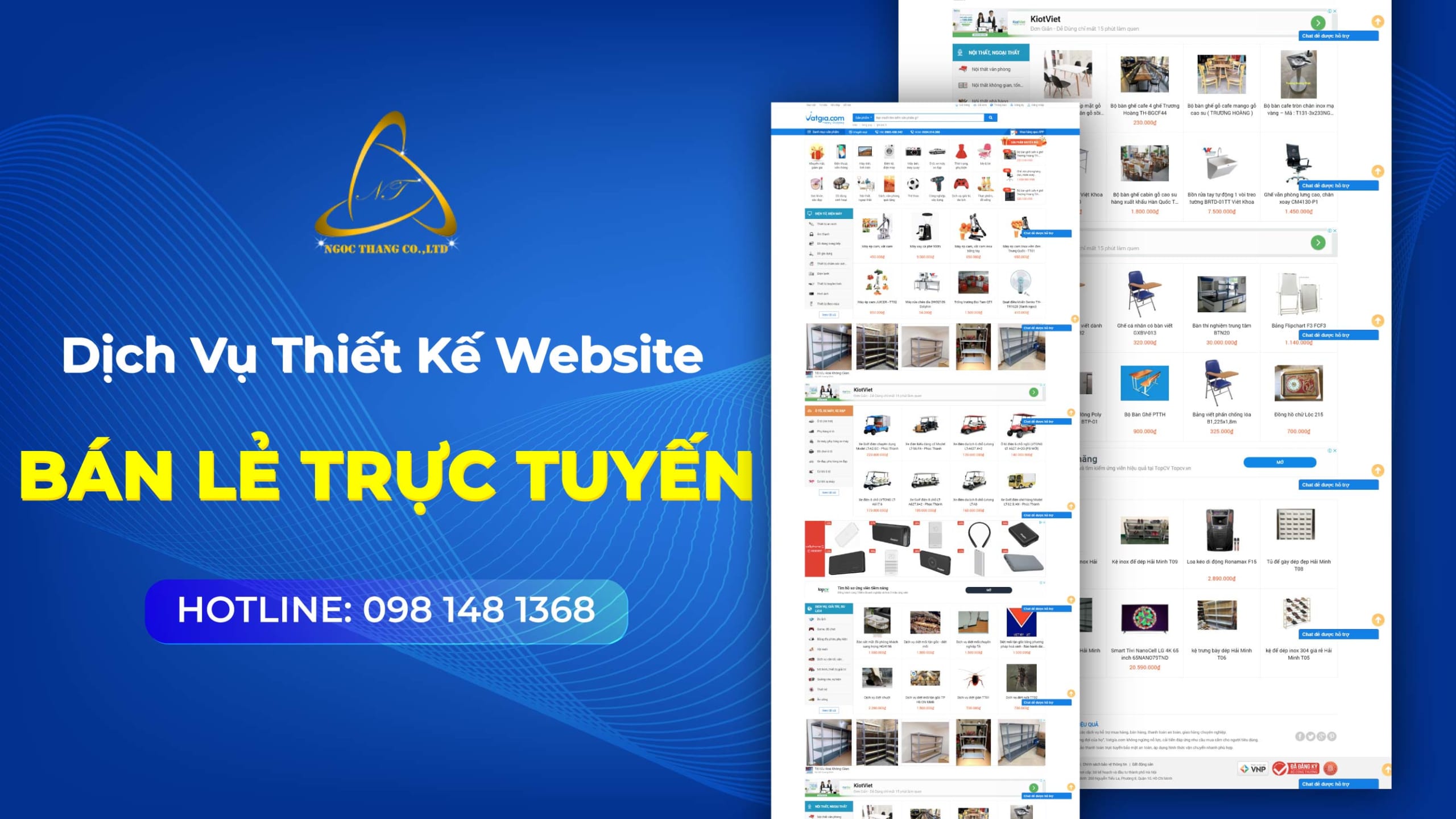 Thiết kế website bán lẻ trực tuyến