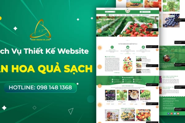 Thiết kế website bán hoa quả sạch