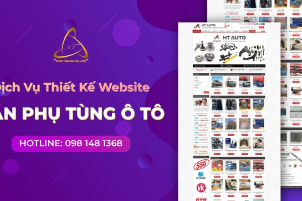 thiết kế website bán phụ tùng ô tô