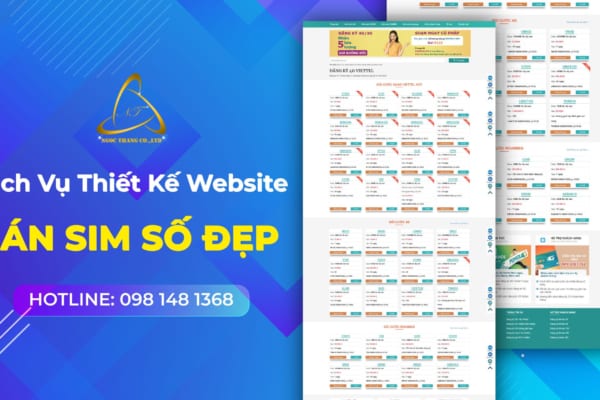 thiết kế website bán sim số đẹp