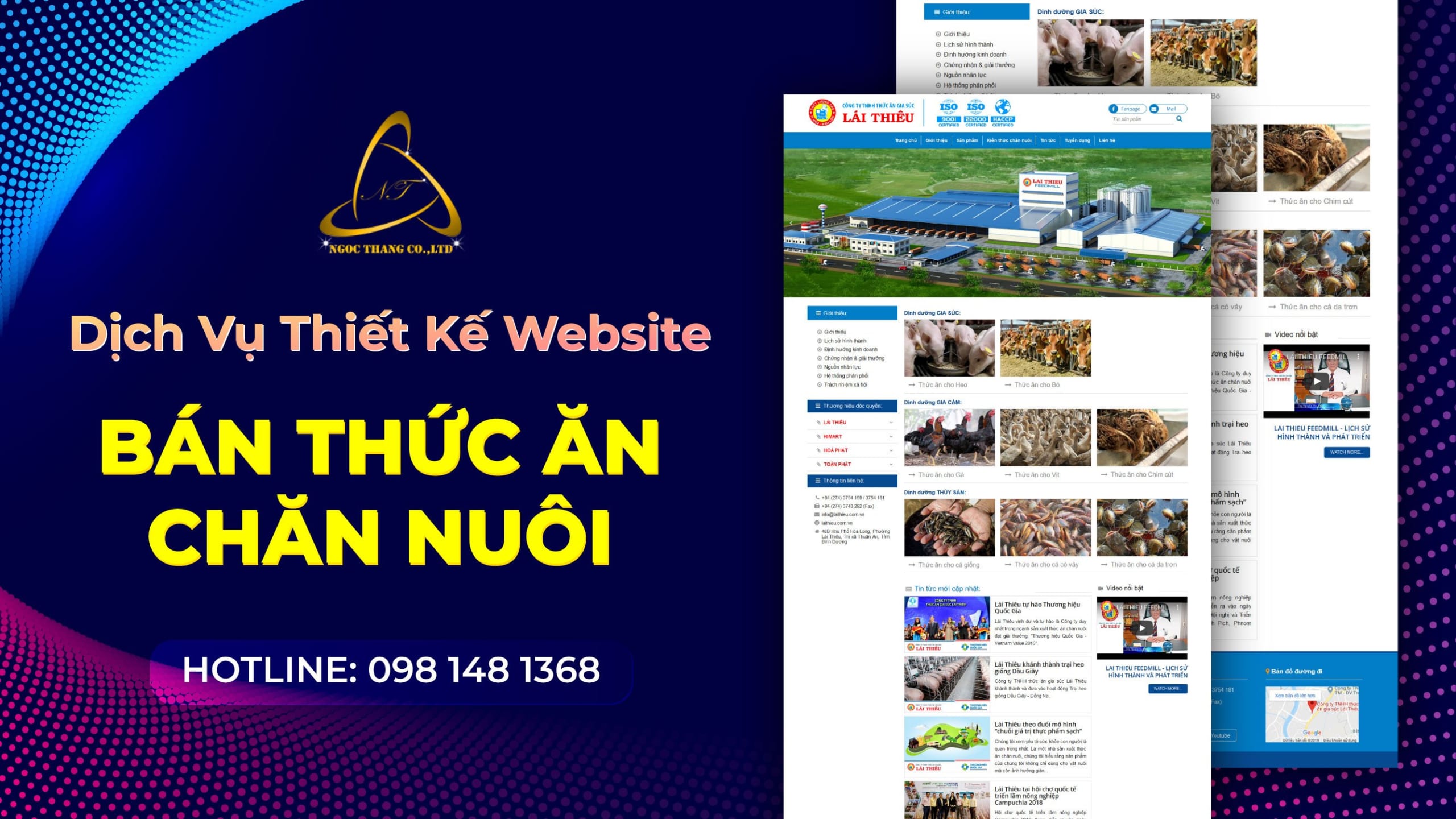 Thiết kế website bán thức ăn chăn nuôi