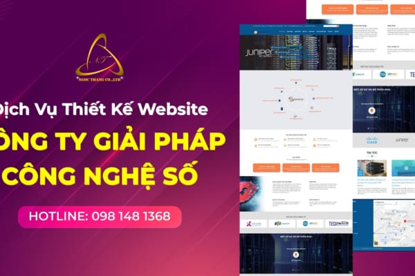 Thiết kế website công ty công nghệ số