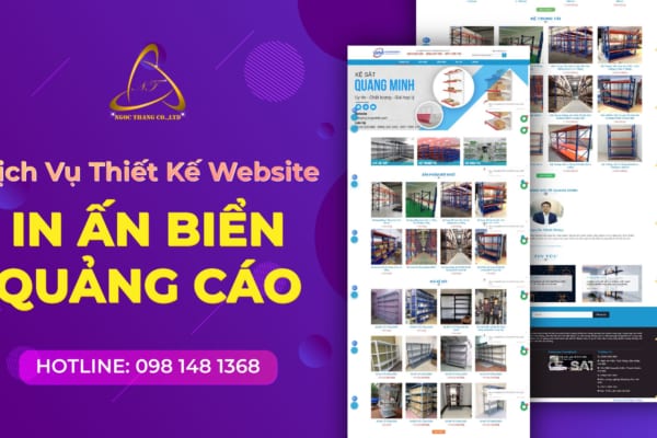 thiết kế website in ấn biển quảng cáo