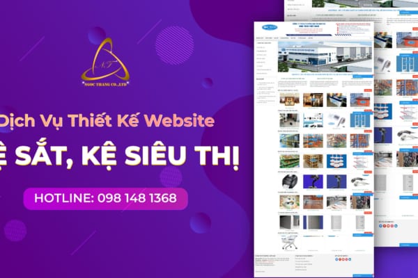 thiết kế website kệ sắt