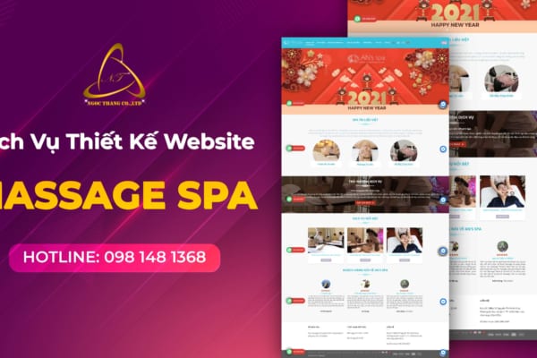 thiết kế website massage spa