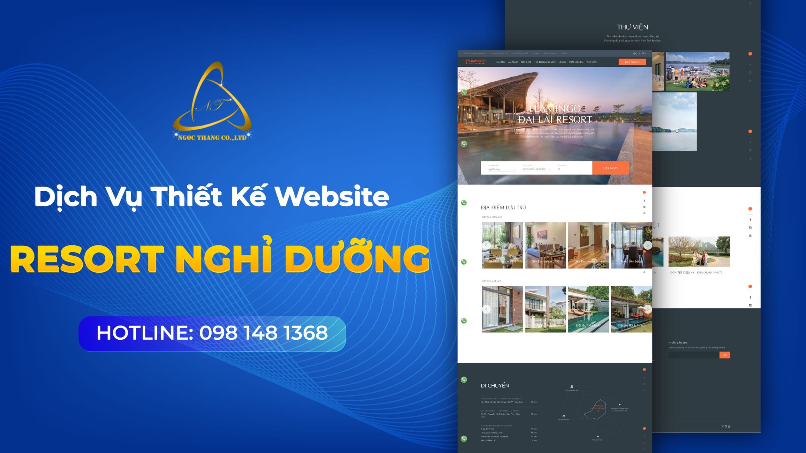 Thiết kế website Resort