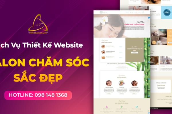 thiết kế website salon