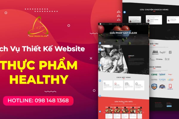 thiết kế website thực phẩm sạch