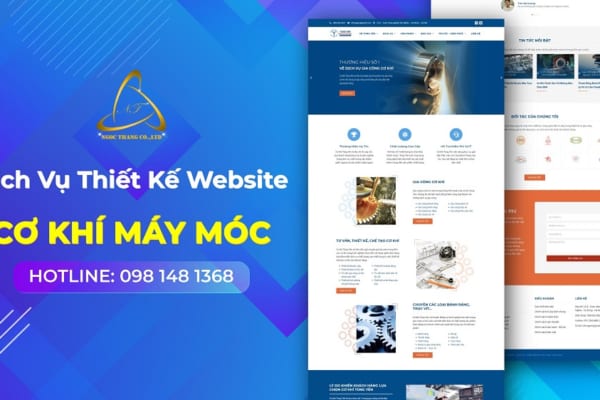 Thiết kế website cơ khí máy móc