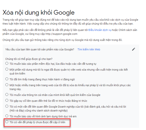 Cách báo cáo vi phạm bản quyền