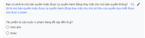 Cách báo cáo vi phạm bản quyền