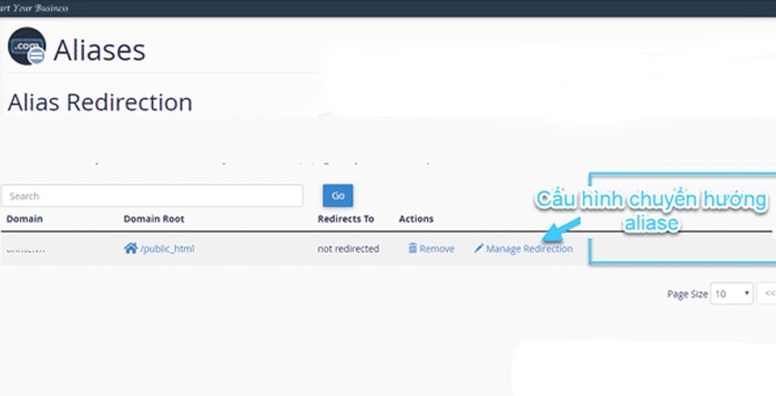 Cách chỉnh sửa Alias Domain trong cPanel