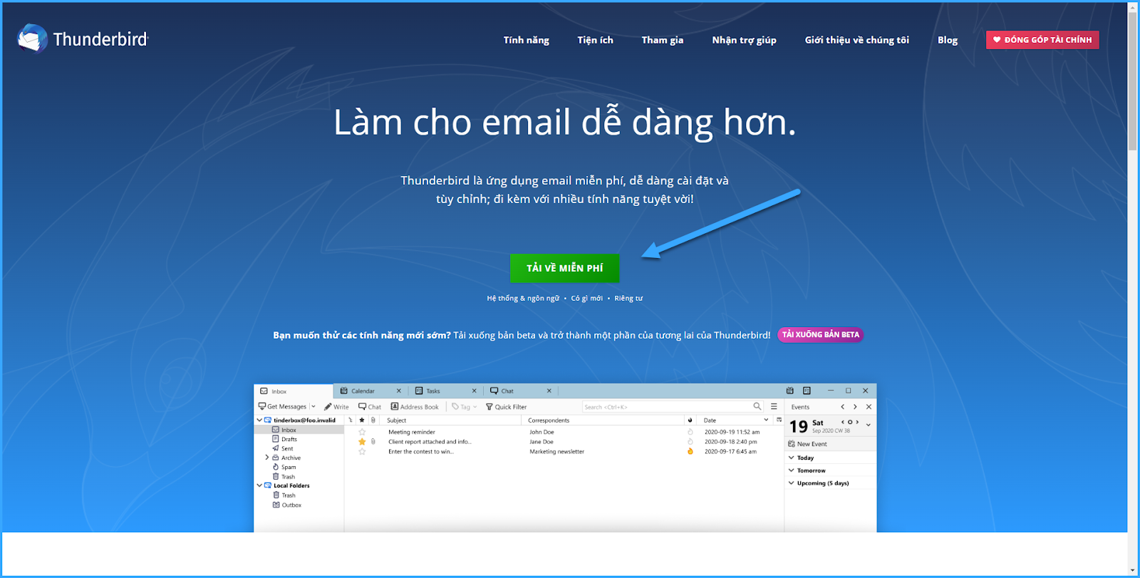 cài email server trên thunderbird