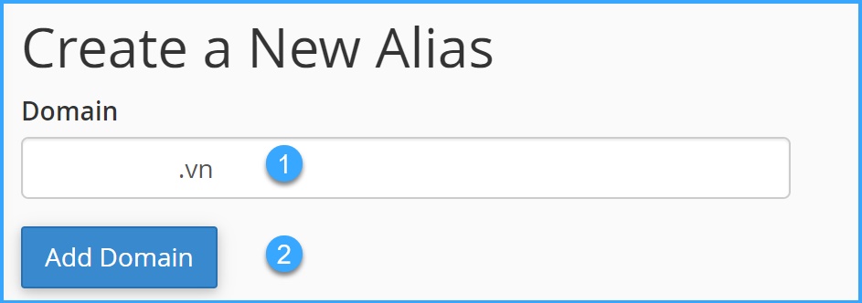 cấu hình Aliases trên cPanel