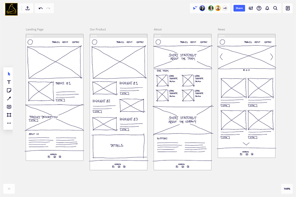 Những nền tảng sáng tạo Wireframe ưa chuộng