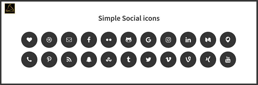 Simple Social Icons