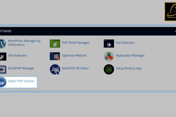 Chọn Select PHP Version